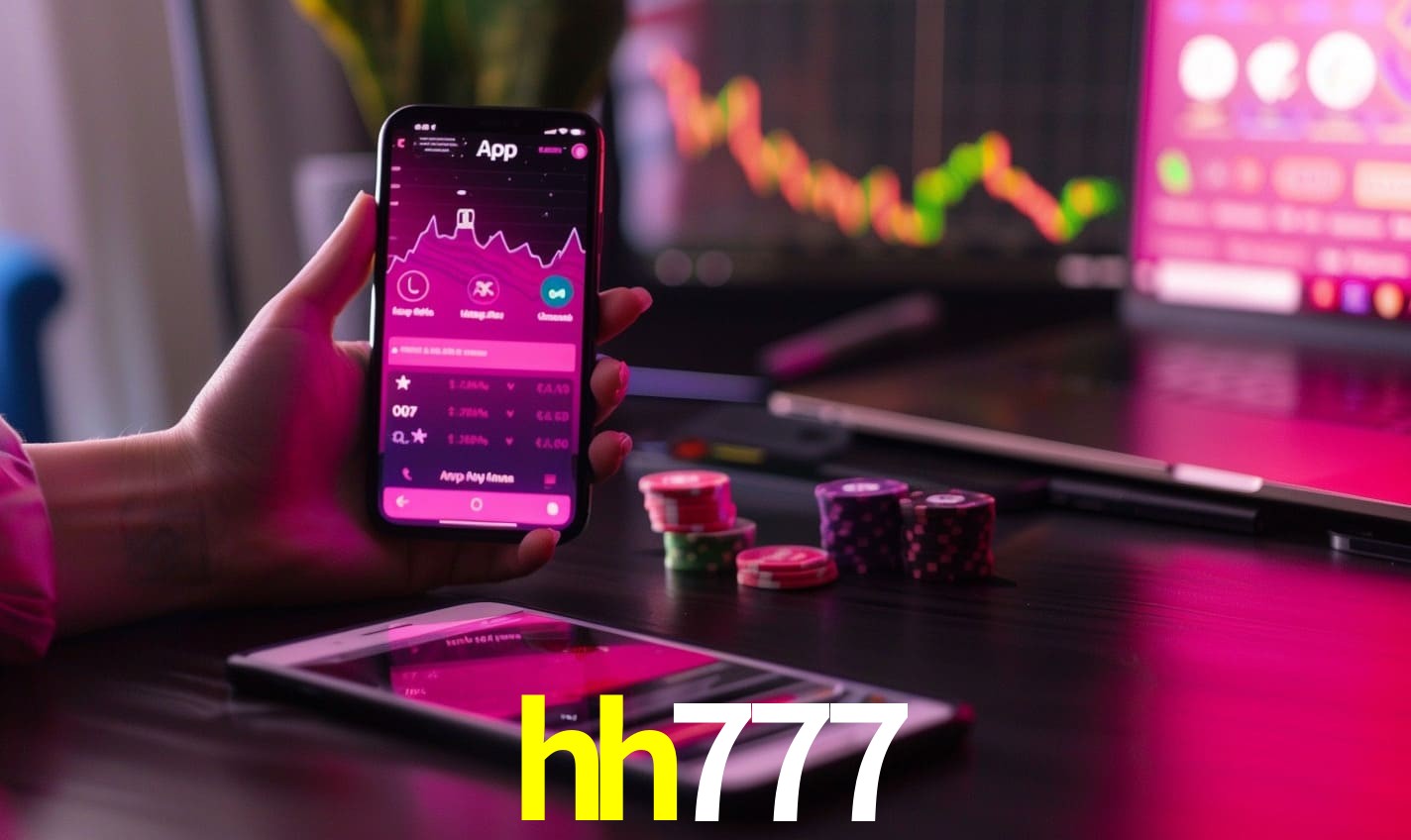 Comparação APP mobile vs versão web da hh777